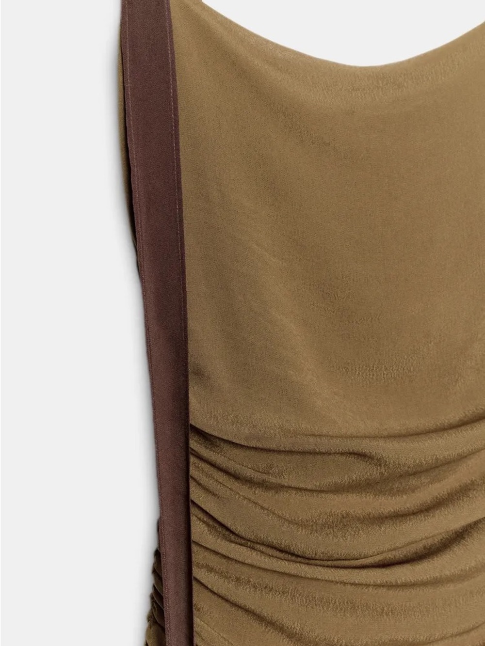 DRAPED GEORGETTE DRESS - Picture 7 of 9